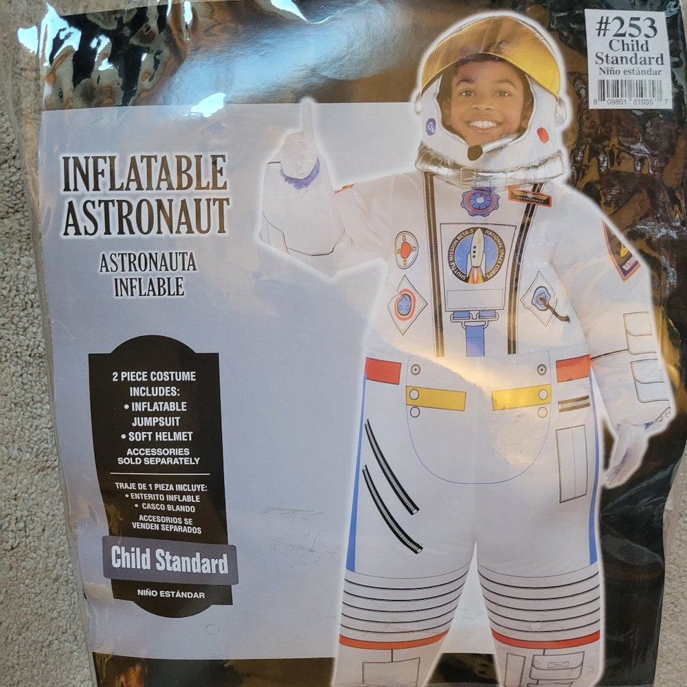 Inflatable Astronaut Costume - Child Standard